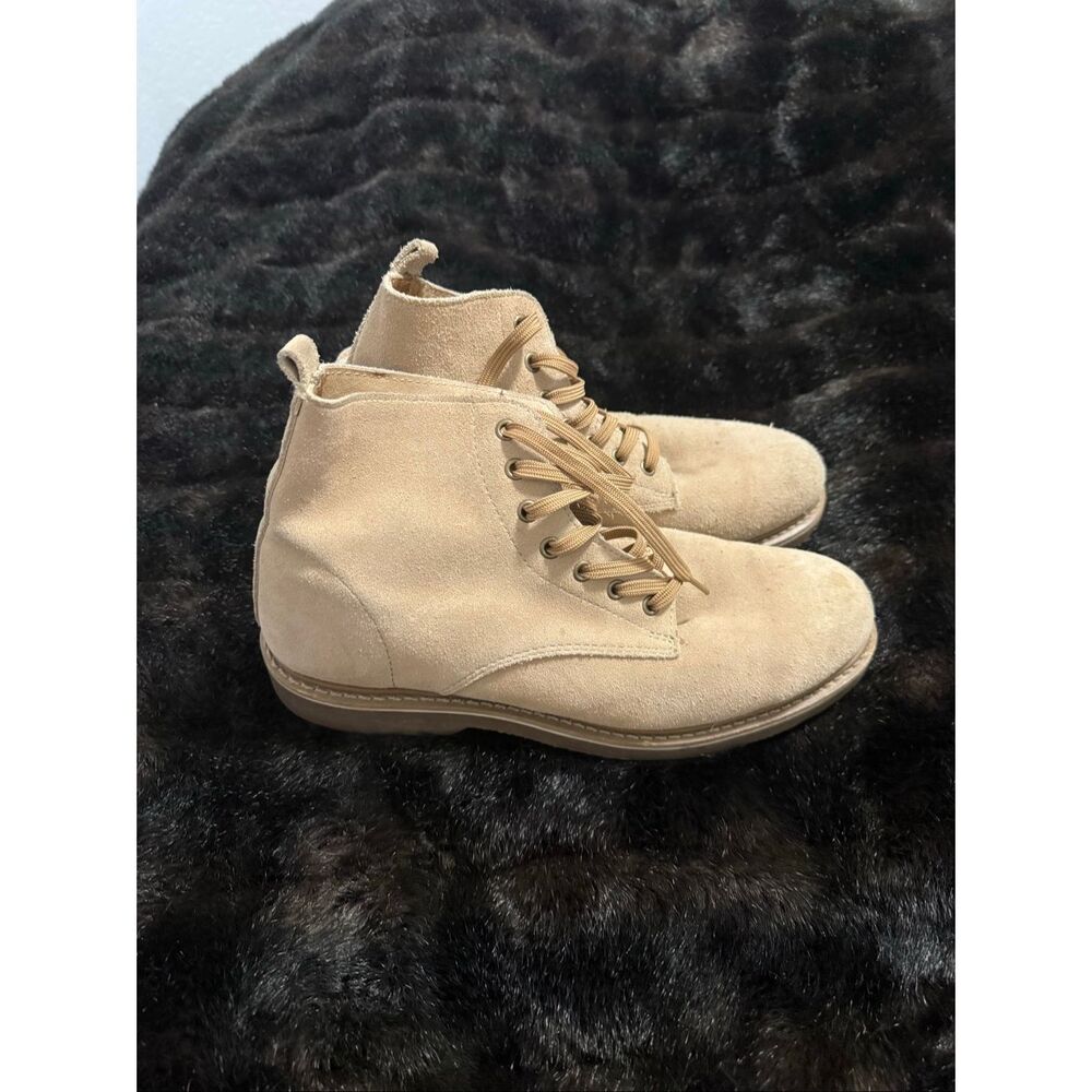 Golden Fox 6" Boondocker Boots Military leather Khaki Sand Shoes 11